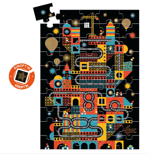 Djeco The Lively City 100pc Kinoptik Wizzy Puzzle puzzle