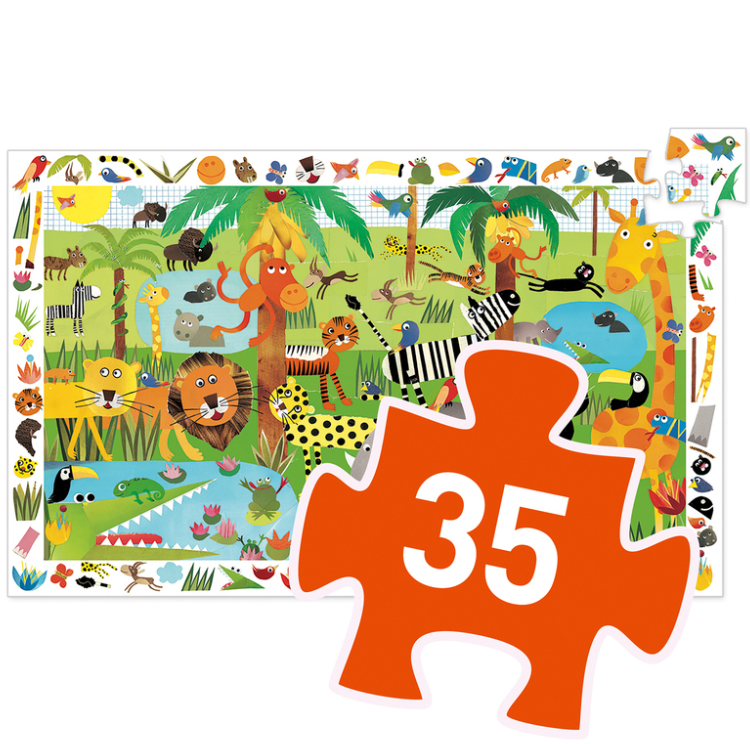 Djeco Jungle 35pc Observation Puzzle