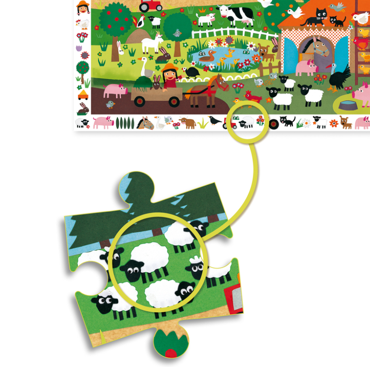 Djeco The Farm 35pc Observation Puzzle
