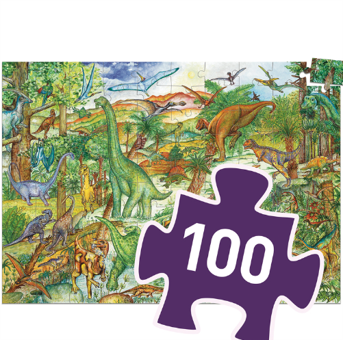 Dinosaurs 100pc Observation Puzzle & Booklet puzzle