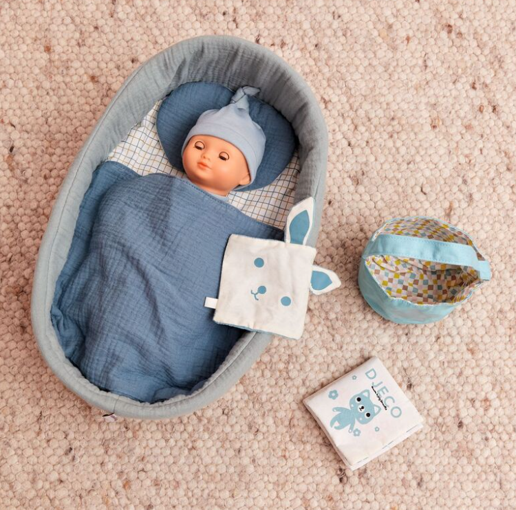Djeco Pomea Machine Washable Neige Soft Body Doll 32cm