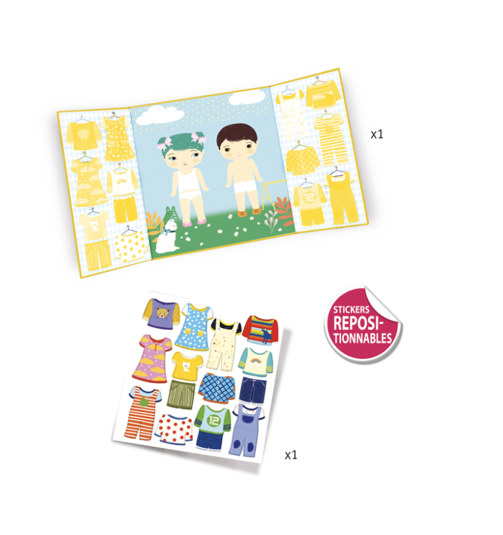 Djeco Clothes Stickers Set