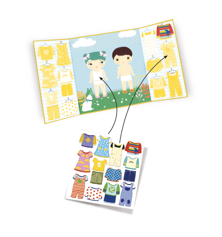 Djeco Clothes Stickers Set