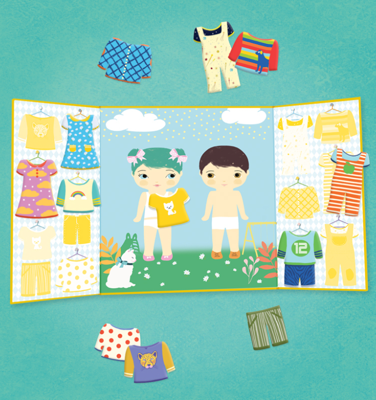 Djeco Clothes Stickers Set