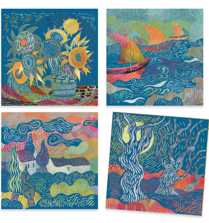 Djeco Inspired By The South Van Gogh Scratch Cards