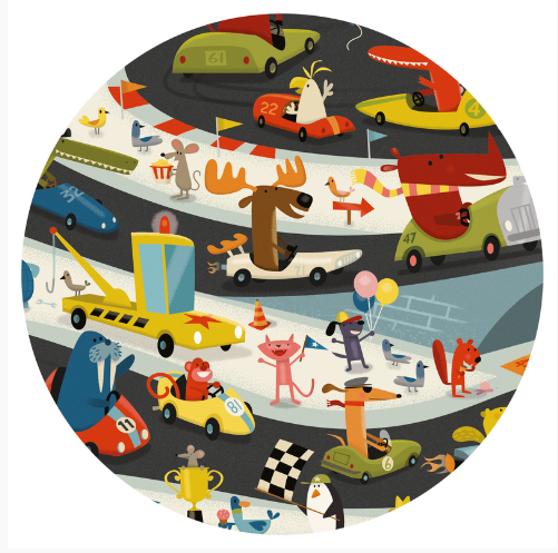 Djeco Car Rally 54pc Observation Puzzle Puzzle