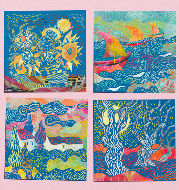 Djeco Inspired By The South Van Gogh Scratch Cards