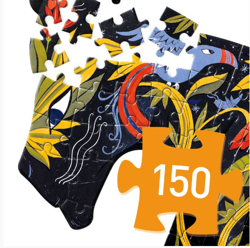 Djeco Panther Shaped 150pc Art Puzzle puzzle