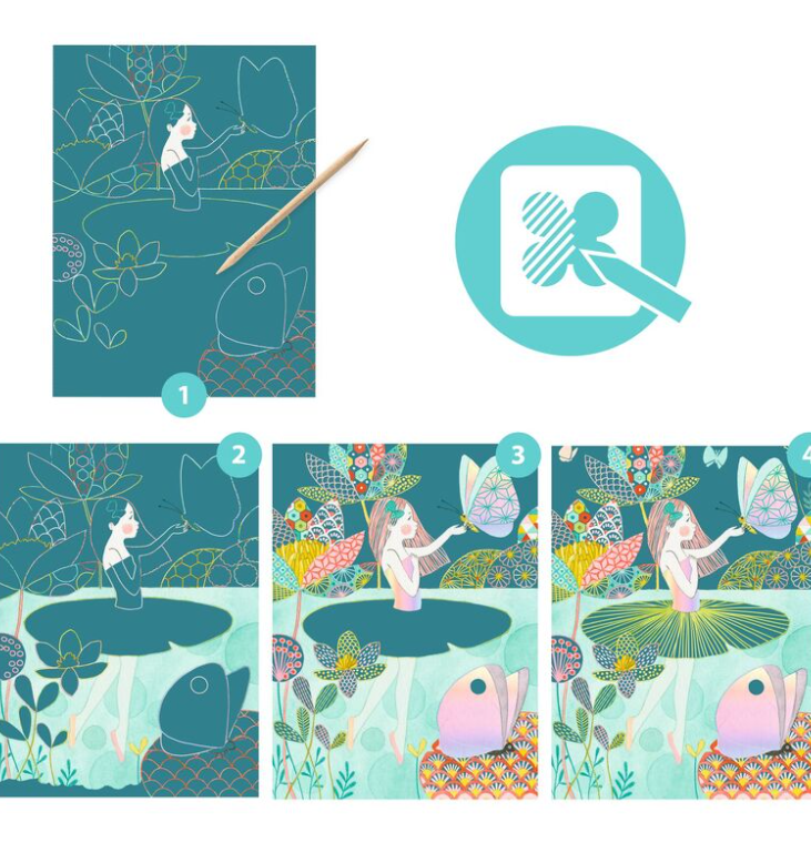 Djeco The Pond Scratch Cards