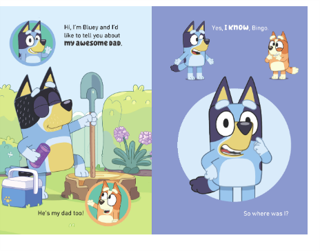 Bluey My Dad Is Awesome Book Children's Book