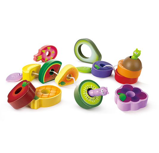 Hape Caterpillar Fruit Feast Set Pretend Food Play