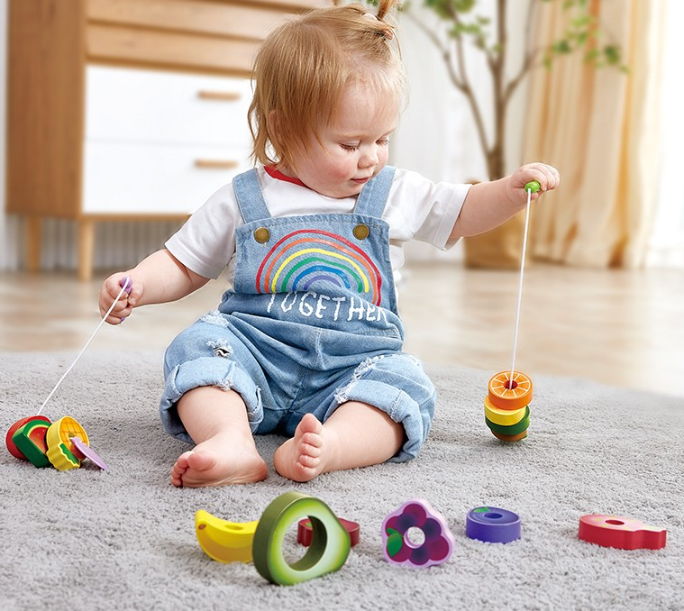Hape Caterpillar Fruit Feast Set Pretend Food Play