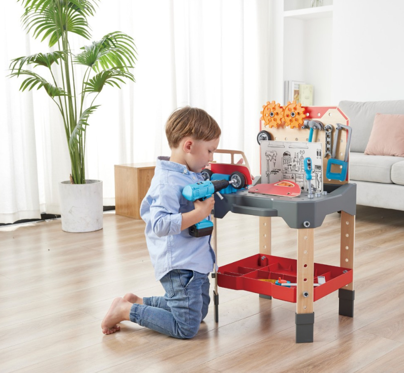 Hape Vehicle Service and Repair Workbench Construction