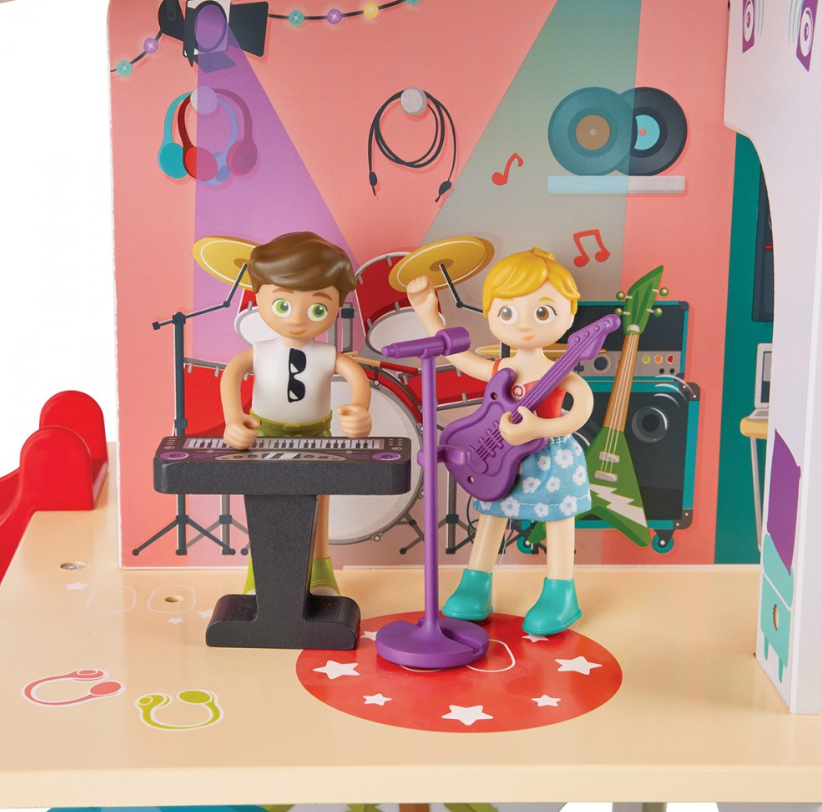 Hape Rock & Slide House with Sound Effects Dollhouse