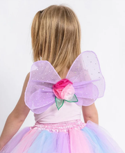 Load image into Gallery viewer, Dress Up Flower Fairy Wings Purple Costume

