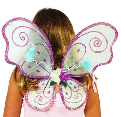 Dress Up Blossom Fairy Wings SMALL Lilac Dress Up