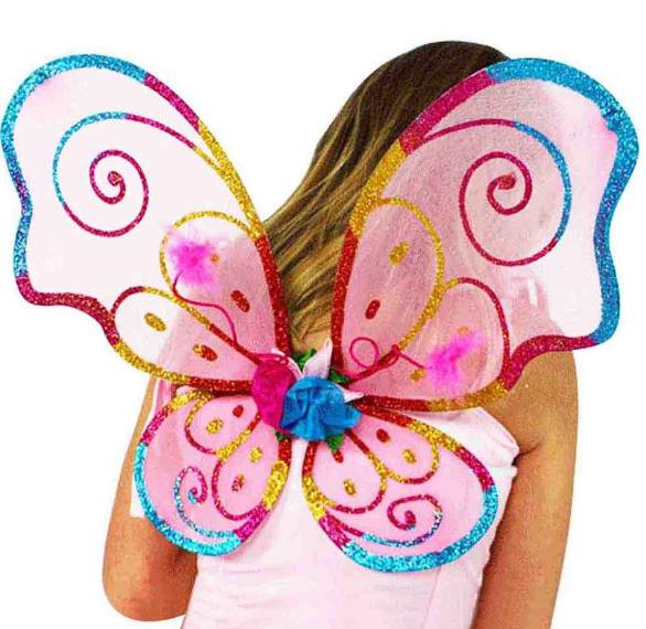 Dress Up Blossom Fairy Wings SMALL Rainbow Dress Up