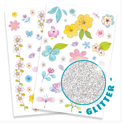 Djeco Temporary Tattoos Fair Flowers of Field tattoo stickers