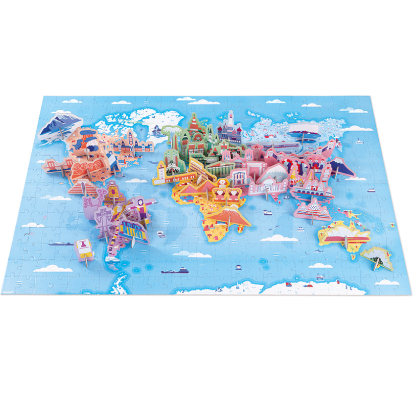 Janod Educational World  350pc Puzzle
