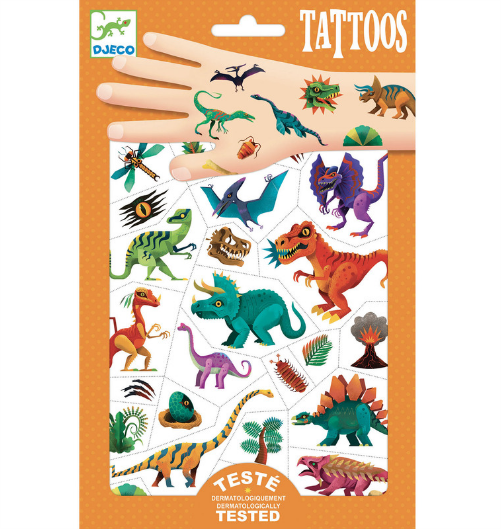 Djeco Temporary Tattoos Dino Club tattoo stickers