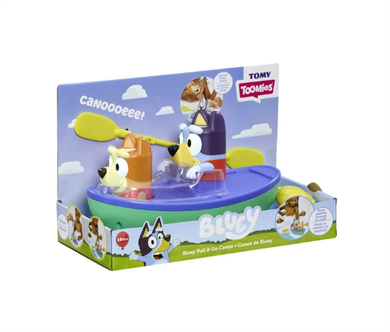 Tomy Toomies Bluey Pull & Go Canoe Bath Toys