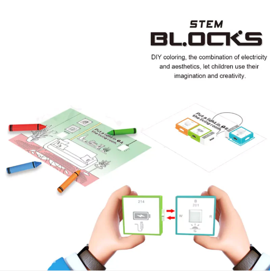 BLOCKS STEM Logic Thinking Training Advanced System Electronics