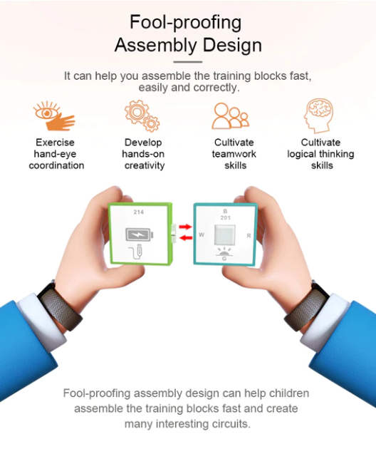 BLOCKS STEM Logic Thinking Training Advanced System Electronics