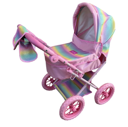 Sally Fay Rainbow Large Deluxe Doll Pram