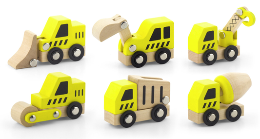 Viga Construction Vehicle 6pc Pretend Play