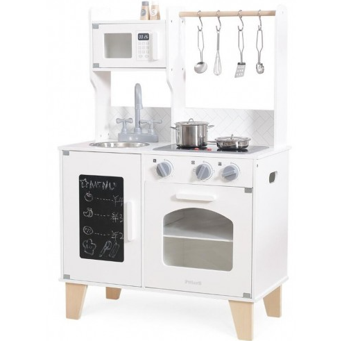Viga Polar B Little Chef's Kitchen Classic White Pretend Food Play