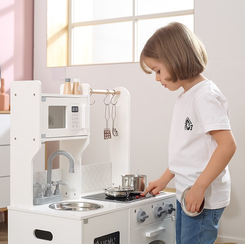 Viga Polar B Little Chef's Kitchen Classic White – The Spinning Top Toy ...