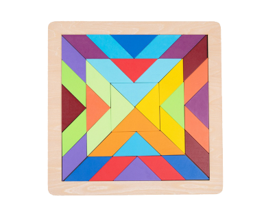 Wooden Pattern Puzzle Square 36pcs Puzzle