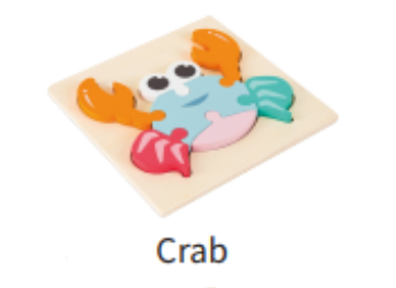 Shaped Mini Puzzle Crab Puzzle