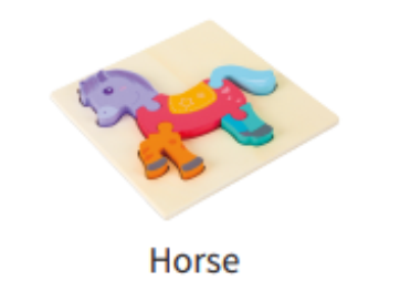 Shaped Mini Puzzle Horse Puzzle