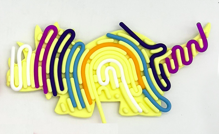 Sensory Activity Board Dinosaur Yellow Sensory Needs