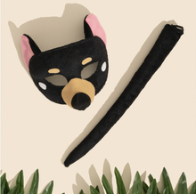 Load image into Gallery viewer, Sweida&#39;s Little Safari Deluxe Animal Mask &amp; Tail Set - Tassie Devil
