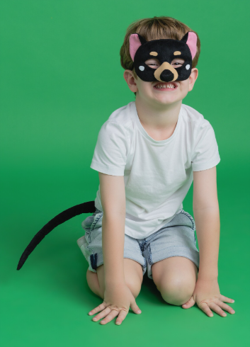 Sweida's Little Safari Deluxe Animal Mask & Tail Set - Tassie Devil Costume