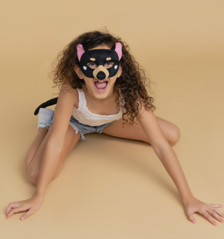 Sweida's Little Safari Deluxe Animal Mask & Tail Set - Tassie Devil Costume
