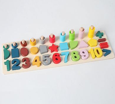 Wooden Counting 3 in 1 Set Learning Aid