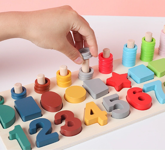 Wooden Counting 3 in 1 Set Learning Aid