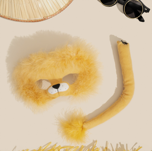Sweida's Little Safari Deluxe Animal Mask & Tail Set - Lion Costume