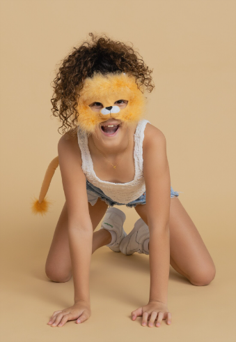 Sweida's Little Safari Deluxe Animal Mask & Tail Set - Lion Costume