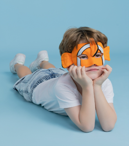 Sweida's Little Safari Deluxe Animal Mask Set - Clown Fish Costume