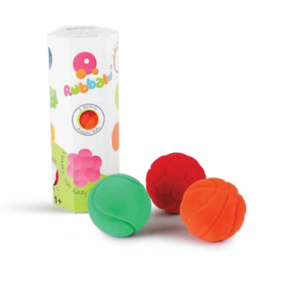 Rubbabu 3 Small Sports Ball Set