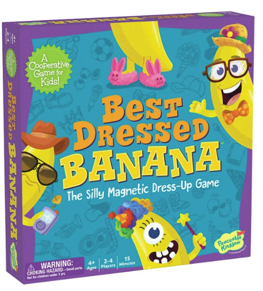 Peaceable Kingdom Best Dressed Banana board book