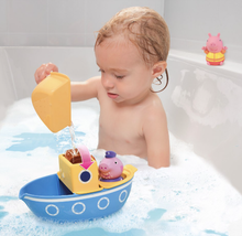 Load image into Gallery viewer, Peppa Pig Grandpa Pig&#39;s Splash &amp; Pour Boat Bath Toy
