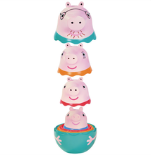 Load image into Gallery viewer, Peppa Pig Nesting Family Bath Toy
