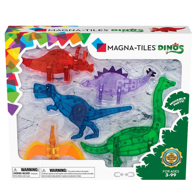 Magna Tiles Dinos 5pc Set Construction