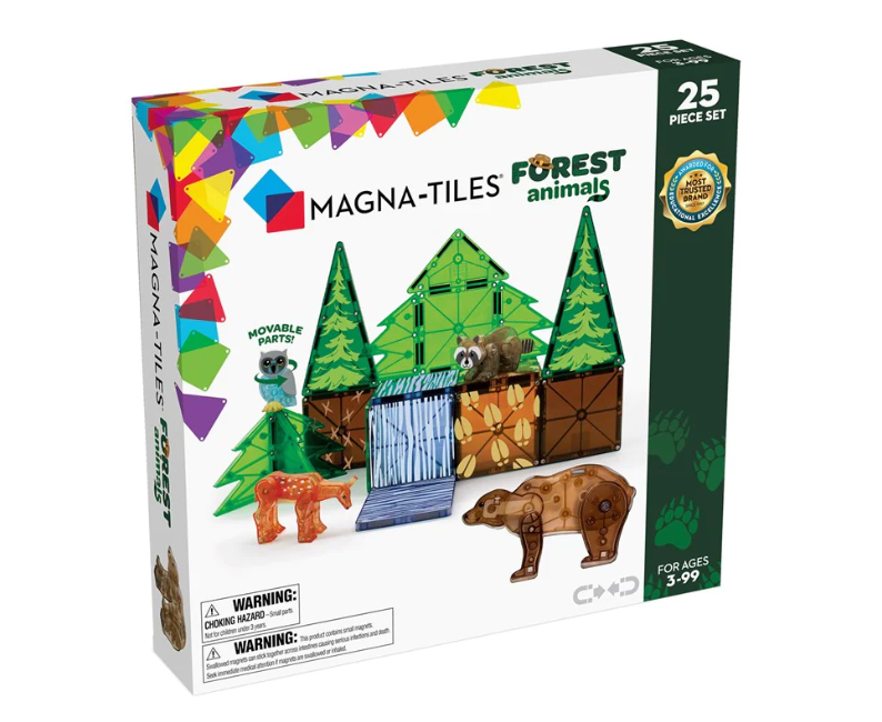 Magna Tiles Forest Animals 25pc Set Construction