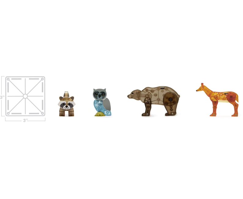 Magna Tiles Forest Animals 25pc Set Construction
